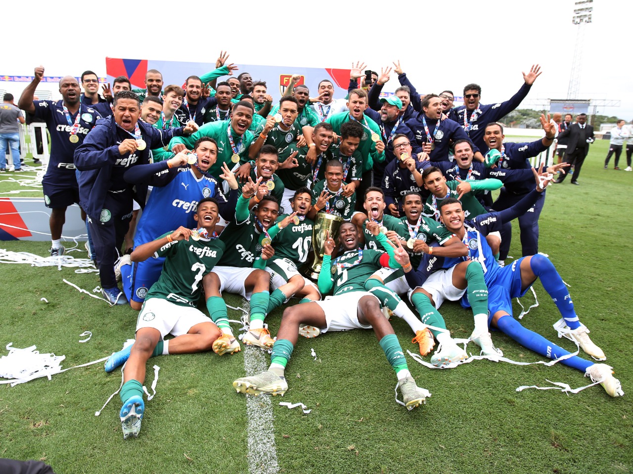 Sub-20: Verdão consegue virada histórica pra cima do Red Bull e é tricampeão Paulista