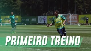 O primeiro treino de Veron no elenco profissional
