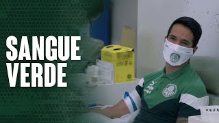 Luan participa da campanha e doa sangue no Allianz Parque