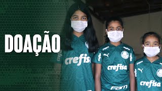 Palmeiras faz doação para família da pequena torcedora que pediu cesta básica à polícia
