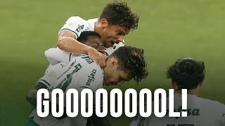 TV Palmeiras: o gol de Raphael Veiga contra o Athletico-PR