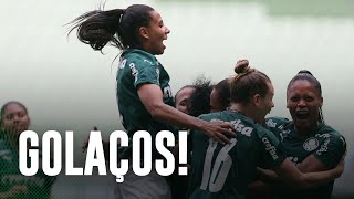TV Palmeiras: os golaços do Verdão na virada sobre o Santos pelo Brasileiro feminino