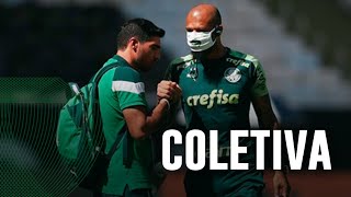 Veja como foi a coletiva de Abel Ferreira e Felipe Melo
