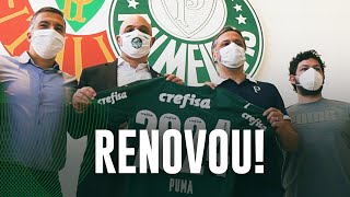 TV Palmeiras: presidentes de Palmeiras e Puma celebram renovação do contrato