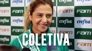 Veja como foi a primeira entrevista coletiva de Leila Pereira como presidente
