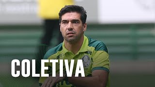 TV Palmeiras: coletiva do Abel após vitória sobre o Santo André
