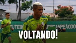 Vídeo: com Danilo, Palmeiras treina para jogo de domingo