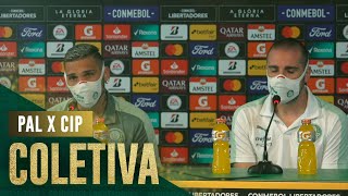 TV Palmeiras: coletiva de Rafael Navarro e João Martins após goleada no Petrolero