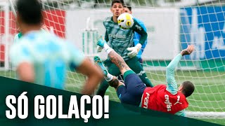Treino do Palmeiras tem golaços de Jorge e Scarpa; assista