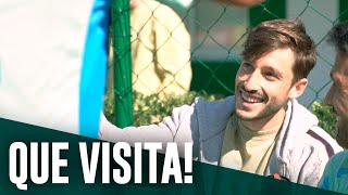 Veja como foi a visita de Viña ao Palmeiras