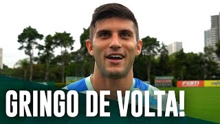 Após três semanas na seleção, Kuscevic se reapresenta e fala à TV Palmeiras