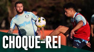 TV Palmeiras: o último treino antes do clássico pela Copa do Brasil