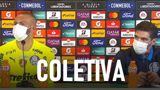 Vídeo: coletiva com Weverton e Abel após classificação na Libertadores