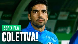 TV Palmeiras: coletiva do Abel após empate com o Flamengo