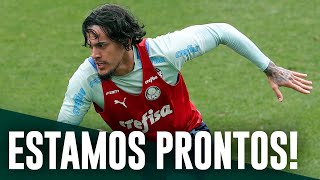 Veja como foi o último treino do Palmeiras antes do clássico