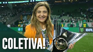 Em coletiva, Leila Pereira fala sobre reforços, Dudu, Endrick, dívida e marketing; assista