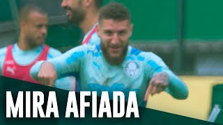 Palmeiras treina para enfrentar o Fortaleza; assista