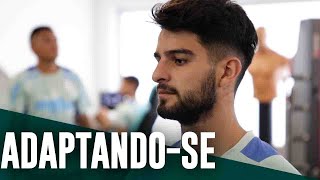 Elenco treina e López fala à TV Palmeiras