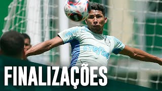 Palmeirenses aprimoram a pontaria na véspera do jogo contra a Ferroviária; assista