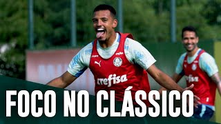 TV Palmeiras: veja como foi o último treino antes do clássico contra o Santos