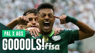 Assista aos gols de Gabriel Menino, Endrick e López contra o Água Santa