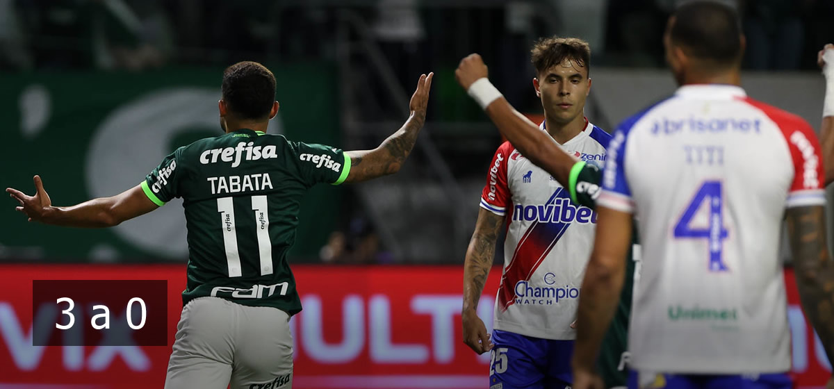Palmeiras constrói vantagem confortável contra o Fortaleza na Copa do Brasil