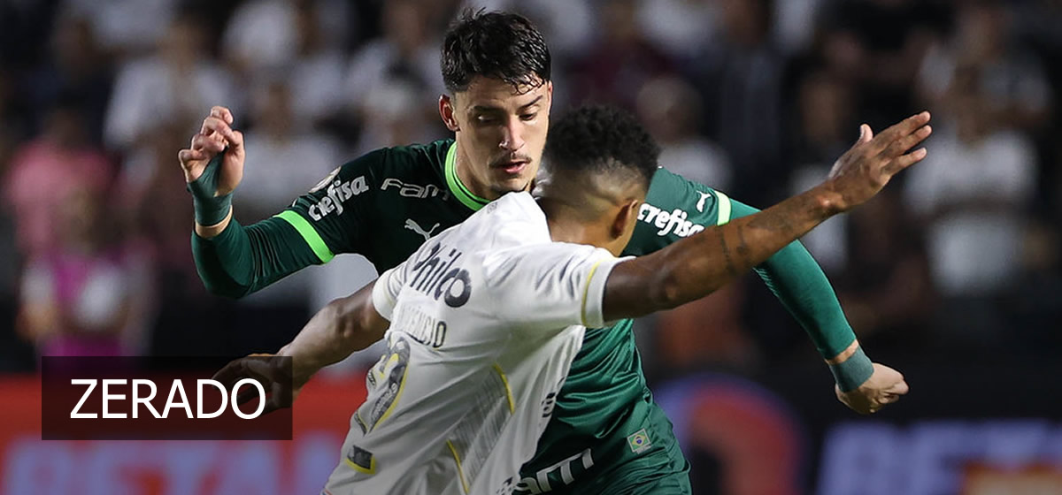 Palmeiras empata com o Santos na Vila e vê o Botafogo abrir vantagem na liderança do Brasileirão