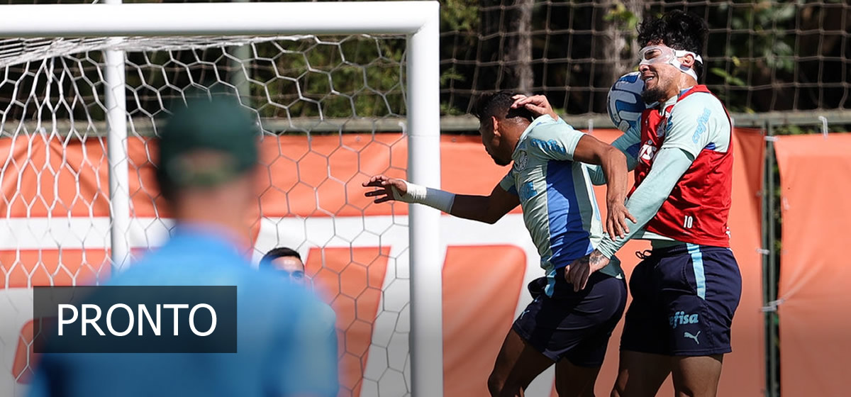 Com Gómez, Palmeiras faz treino técnico antes de embarcar para o Paraguai; veja provável escalação