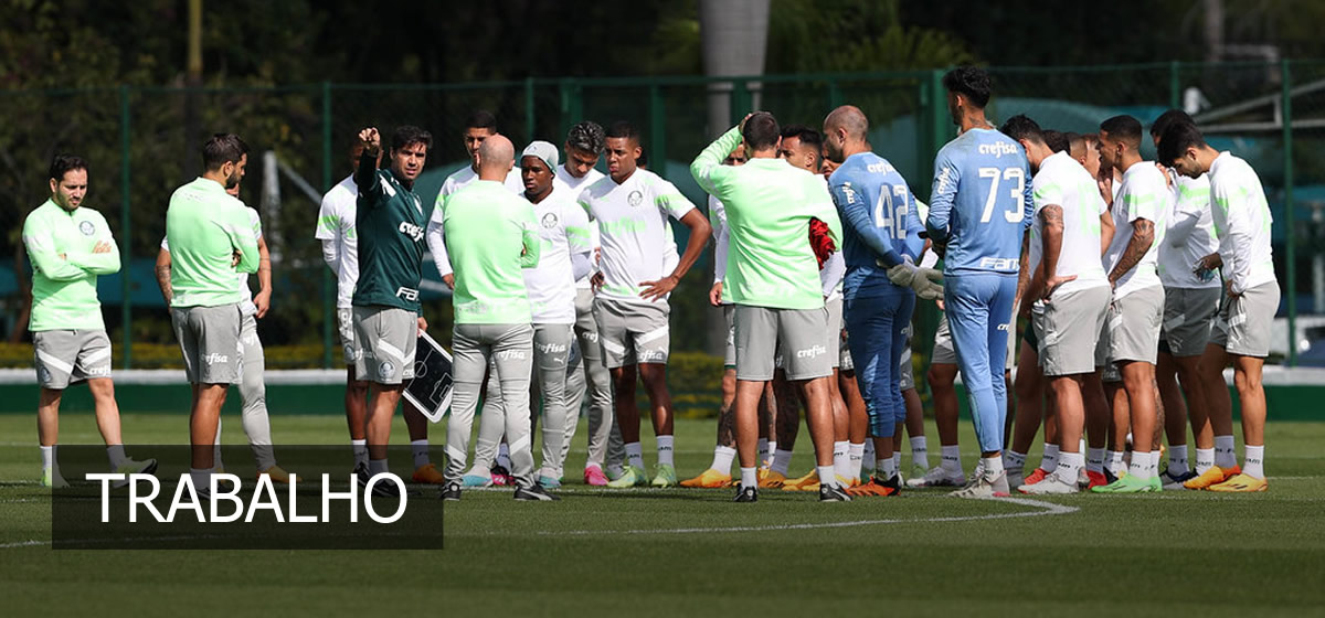 Palmeiras faz treino tático e técnico para enfrentar o Bahia; veja possível escalação