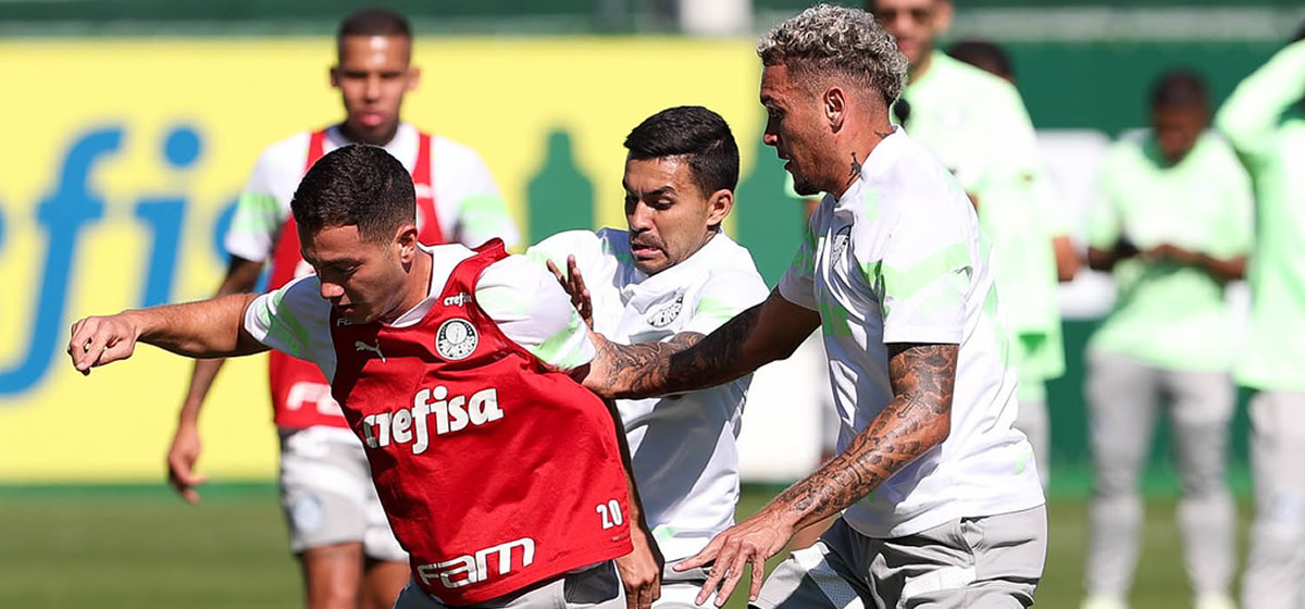 Palmeiras faz penúltimo treino para enfrentar o Bolívar; Abel tem 4 opções para a vaga de Zé Rafael