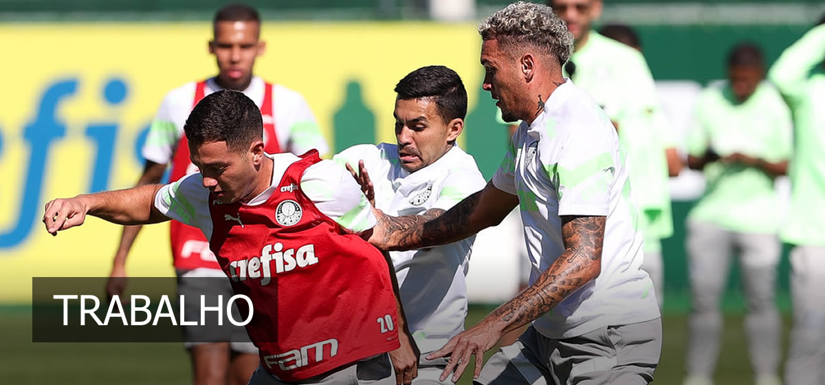 Palmeiras faz penúltimo treino para enfrentar o Bolívar; Abel tem 4 opções para a vaga de Zé Rafael