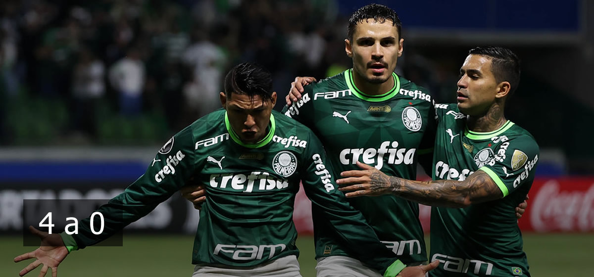 Palmeiras goleia o Bolívar e termina a fase de grupos com a melhor campanha da Libertadores