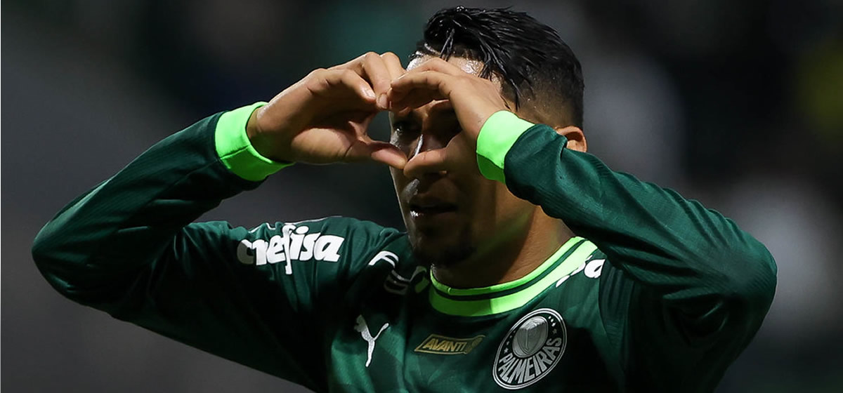 Rony chega a 33 participações em gols em 35 jogos pelo Palmeiras na Libertadores
