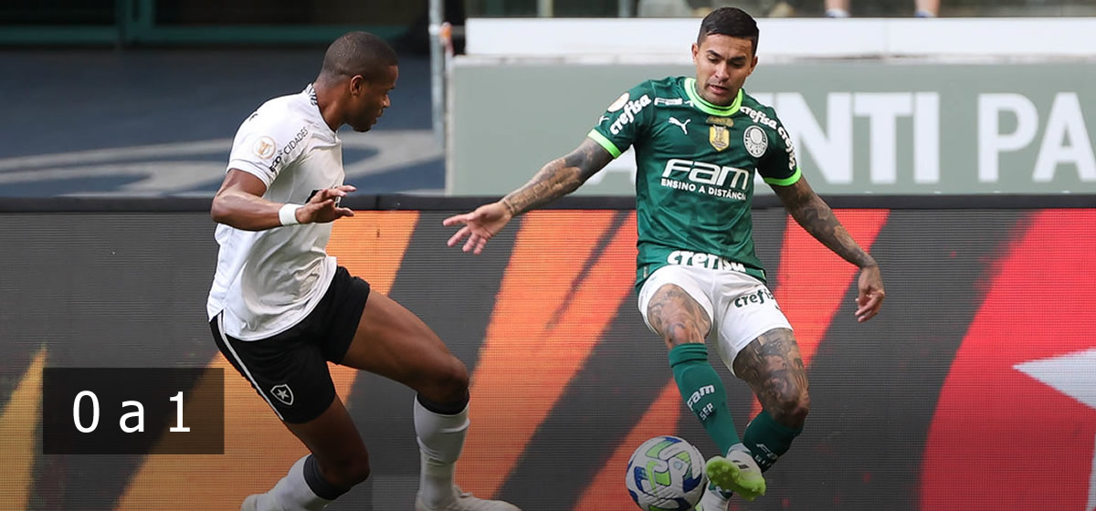Palmeiras joga mal e perde para o Botafogo no Allianz Parque