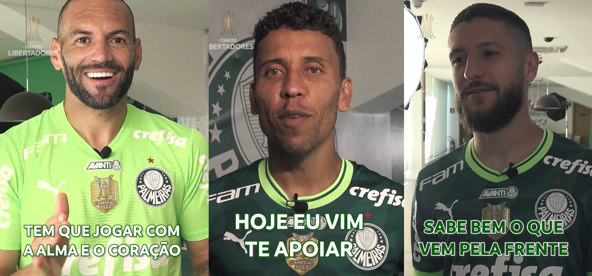 Jogadores cantam músicas da torcida e o hino do Palmeiras; assista