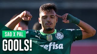 Assista aos gols de Gabriel Menino e Endrick contra o São Paulo