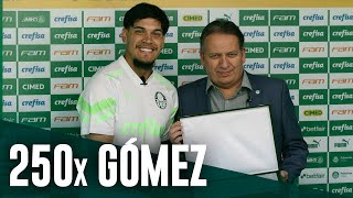 Gómez recebe homenagem pela marca de 250 jogos pelo Verdão; assista