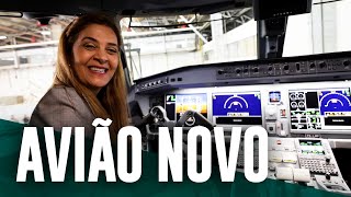Avião comprado por Leila Pereira é entregue; conheça