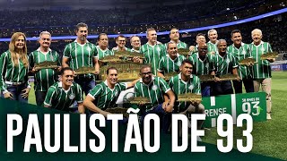Veja como foi a homenagem aos campeões de 1993
