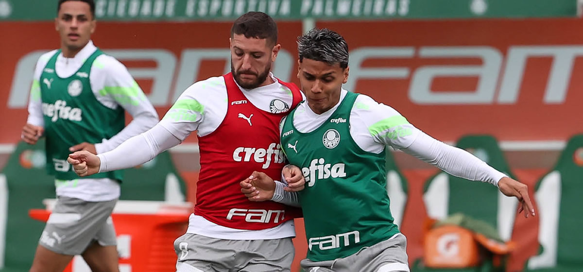 A uma semana do jogo contra o Bahia Palmeiras se reapresenta com treino técnico