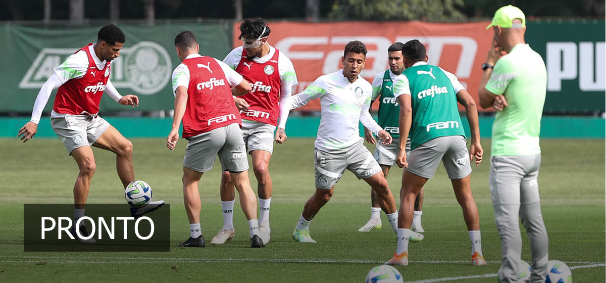 Palmeiras encerra preparação para enfrentar o Internacional; veja provável escalação