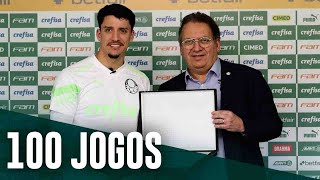 TV Palmeiras: Piquerez recebe homenagem pelos 100 jogos