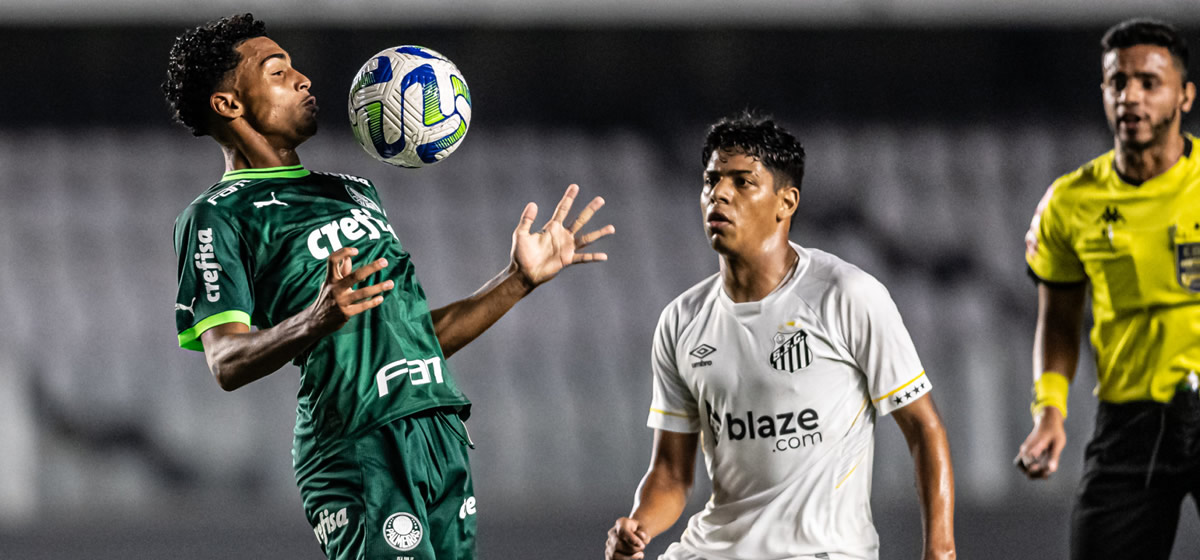 Palmeiras estreia no Brasileirão Sub-17 com vitória sobre o Santos; veja os gols