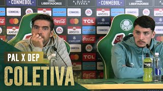 TV Palmeiras: coletiva do Abel após empate com o Deportivo Pereira