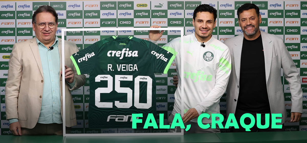 Raphael Veiga celebra 250 jogos pelo Palmeiras e projeta duelo contra o Deportivo Pereira