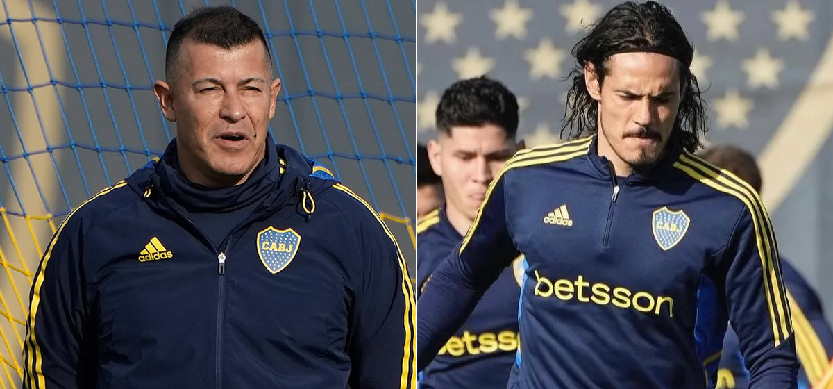 Boca chega para o jogo contra o Palmeiras com técnico e Cavani contestados pela torcida