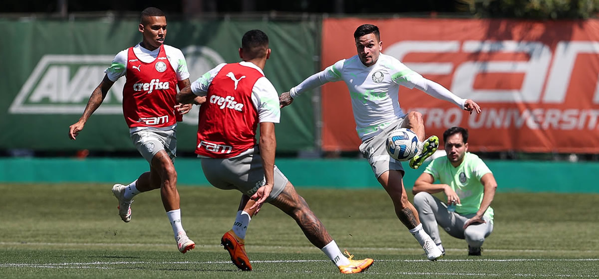 Palmeiras faz último treino antes de viajar para a Argentina; veja provável escalação