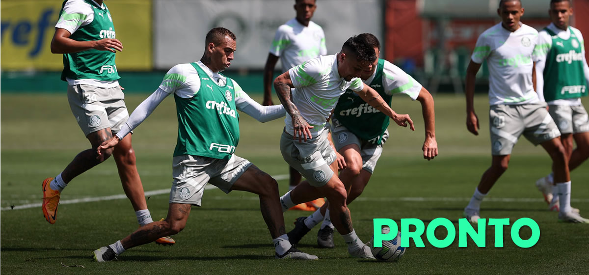 Palmeiras encerra preparação para enfrentar o Corinthians; veja provável escalação