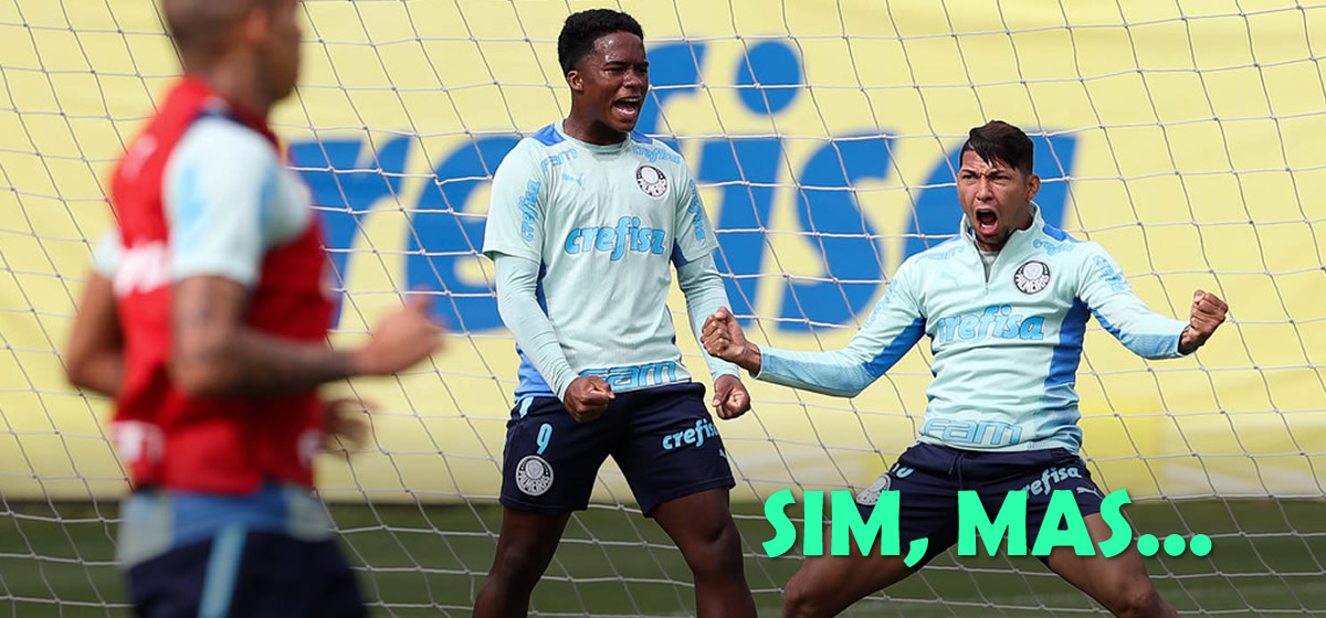 Endrick e Rony juntos? Abel impõe condição para escalar os dois; saiba qual