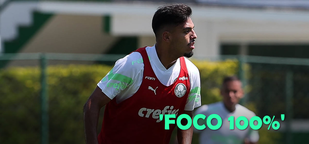 Jogador de linha mais escalado por Abel em 2023, Gabriel Menino projeta duelo contra o Boca